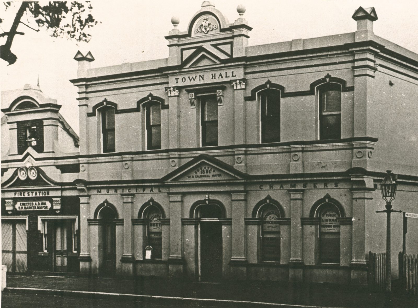 Historical photograph of Town Hall Theatre